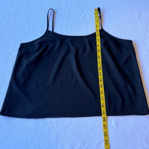 Banana Republic striped solid and sheer black top - Picture 8 of 10